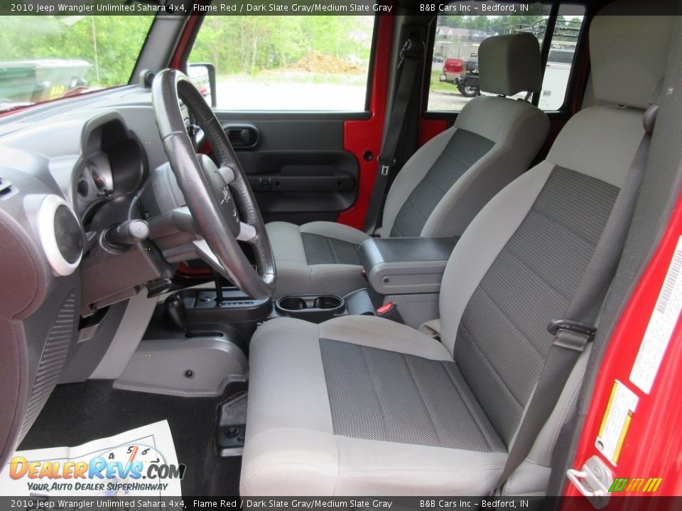 2010 Jeep Wrangler Unlimited Sahara 4x4 Flame Red / Dark Slate Gray/Medium Slate Gray Photo #34