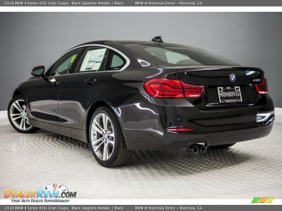 2018 BMW 4 Series 430i Gran Coupe Black Sapphire Metallic / Black Photo #3