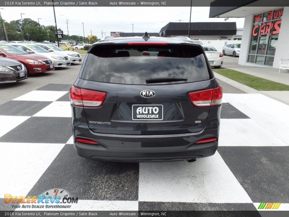 2016 Kia Sorento LX Platinum Graphite / Satin Black Photo #4