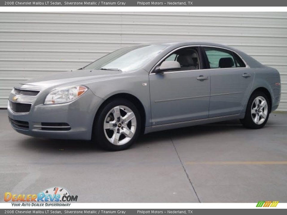 2008 Chevrolet Malibu LT Sedan Silverstone Metallic / Titanium Gray Photo #3