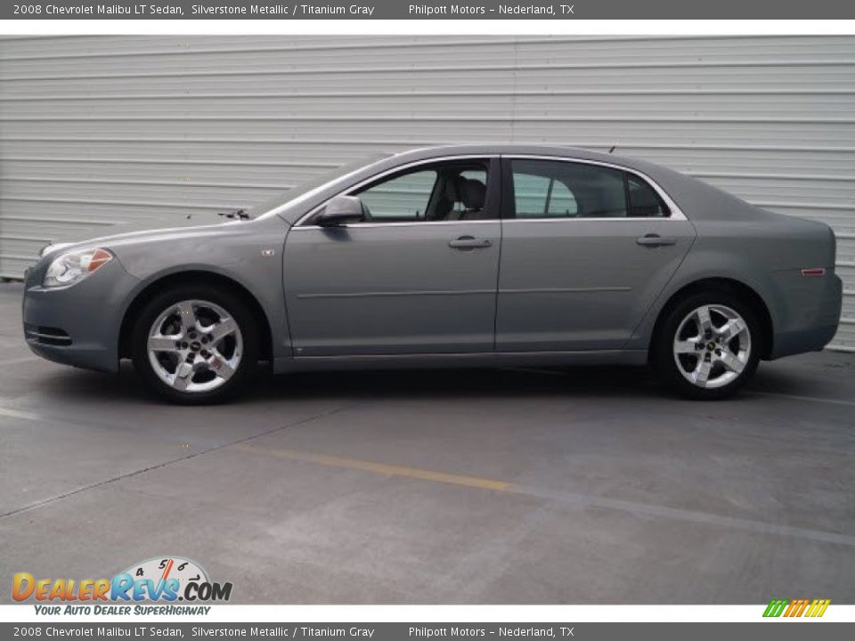 2008 Chevrolet Malibu LT Sedan Silverstone Metallic / Titanium Gray Photo #4