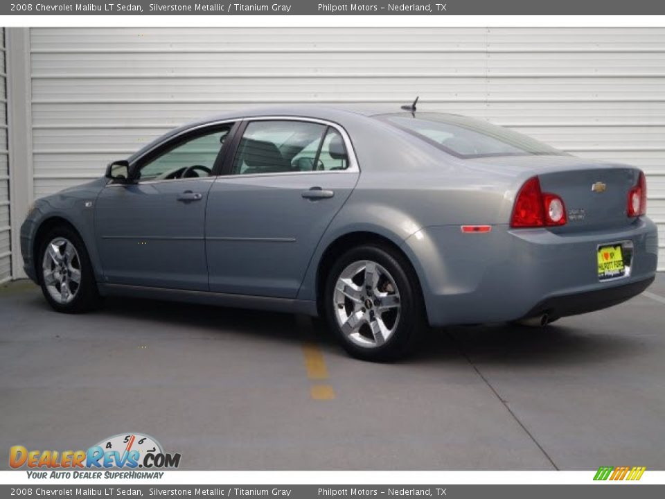 2008 Chevrolet Malibu LT Sedan Silverstone Metallic / Titanium Gray Photo #5