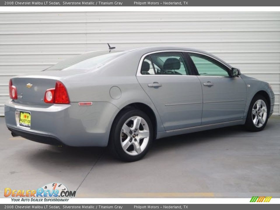 2008 Chevrolet Malibu LT Sedan Silverstone Metallic / Titanium Gray Photo #7