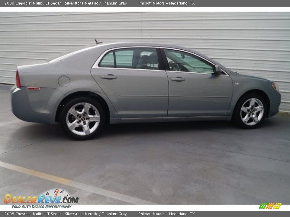2008 Chevrolet Malibu LT Sedan Silverstone Metallic / Titanium Gray Photo #8
