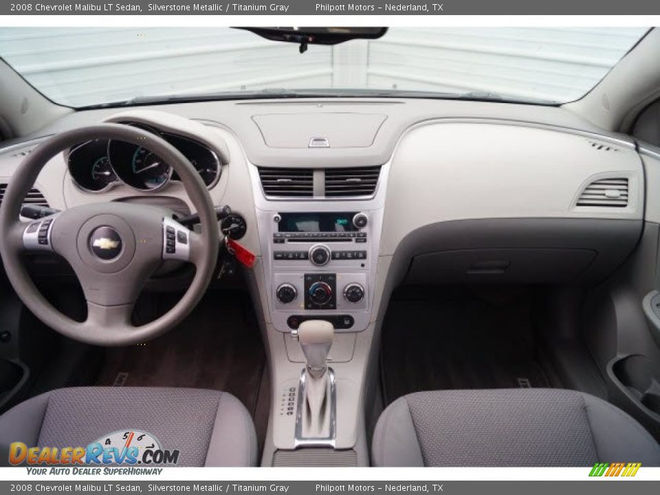 2008 Chevrolet Malibu LT Sedan Silverstone Metallic / Titanium Gray Photo #9