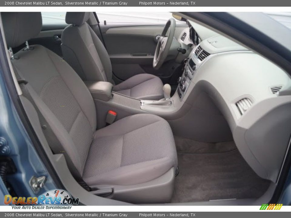 2008 Chevrolet Malibu LT Sedan Silverstone Metallic / Titanium Gray Photo #11