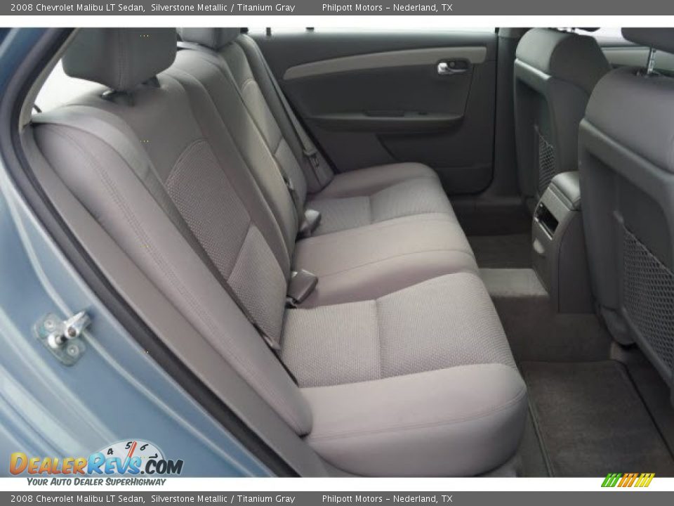 2008 Chevrolet Malibu LT Sedan Silverstone Metallic / Titanium Gray Photo #13