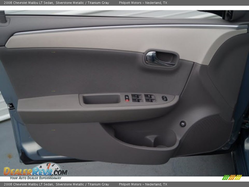 2008 Chevrolet Malibu LT Sedan Silverstone Metallic / Titanium Gray Photo #18