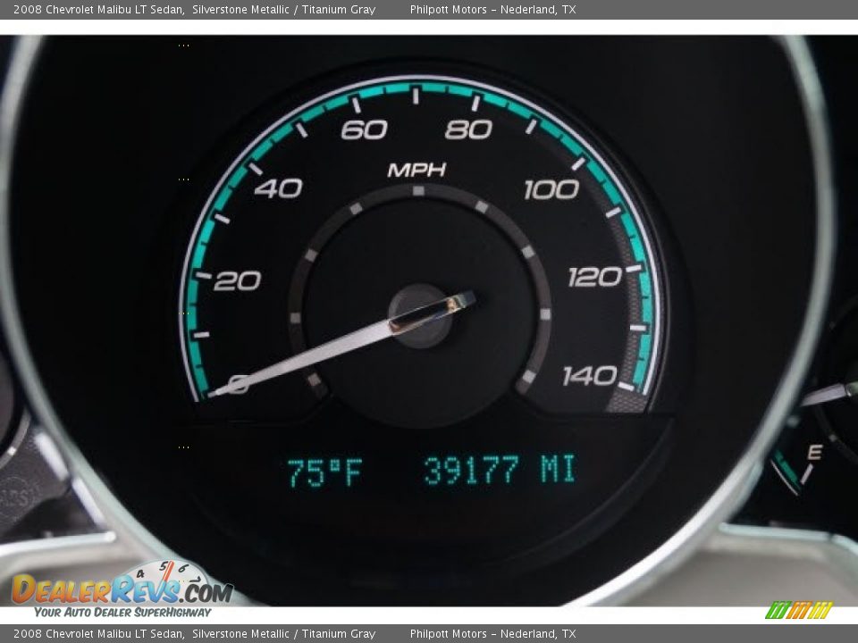 2008 Chevrolet Malibu LT Sedan Silverstone Metallic / Titanium Gray Photo #21