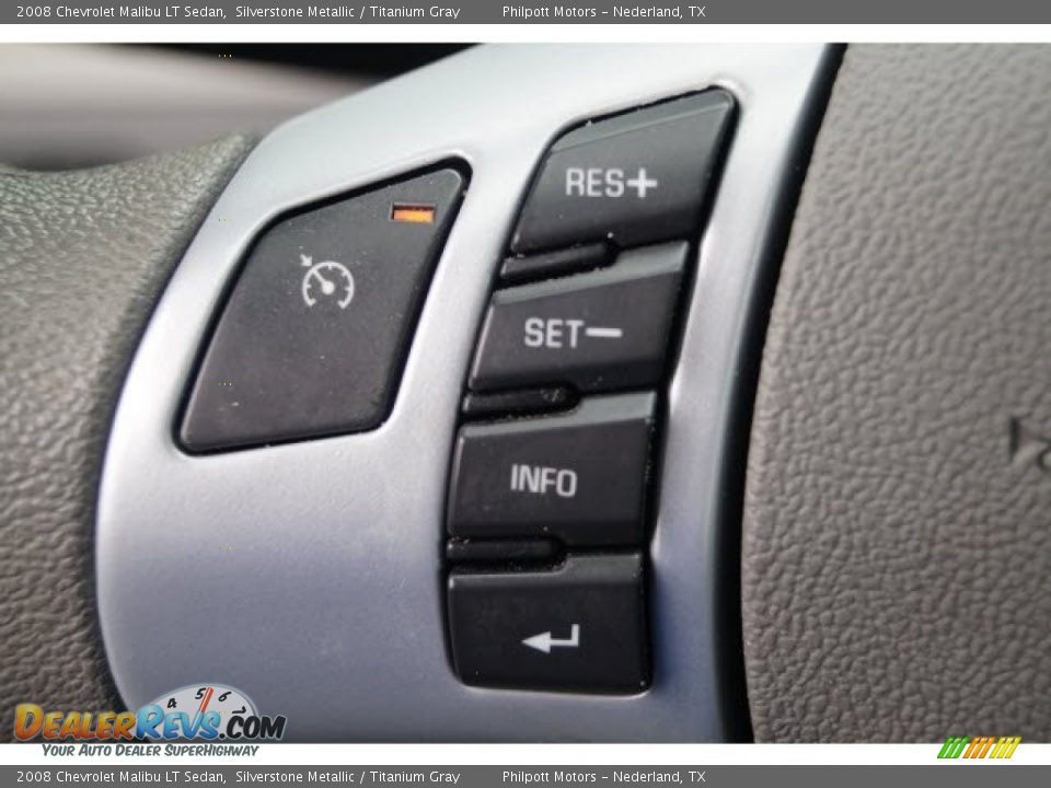 2008 Chevrolet Malibu LT Sedan Silverstone Metallic / Titanium Gray Photo #22