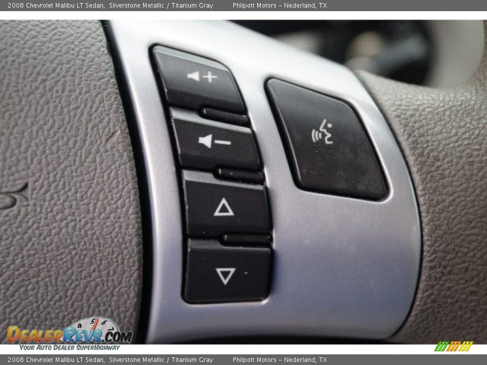 2008 Chevrolet Malibu LT Sedan Silverstone Metallic / Titanium Gray Photo #23
