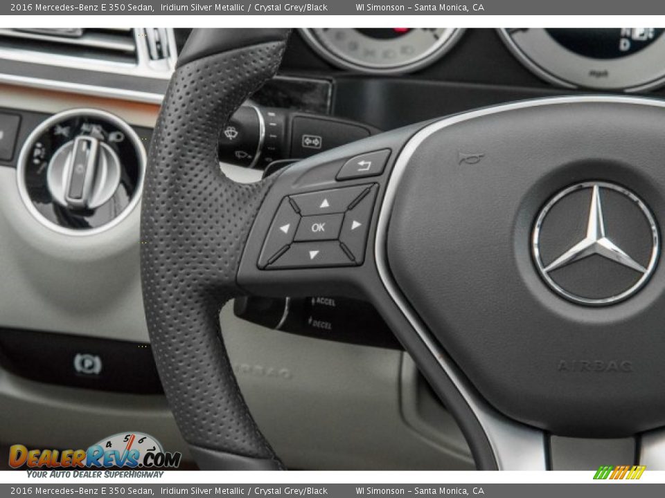 2016 Mercedes-Benz E 350 Sedan Iridium Silver Metallic / Crystal Grey/Black Photo #18