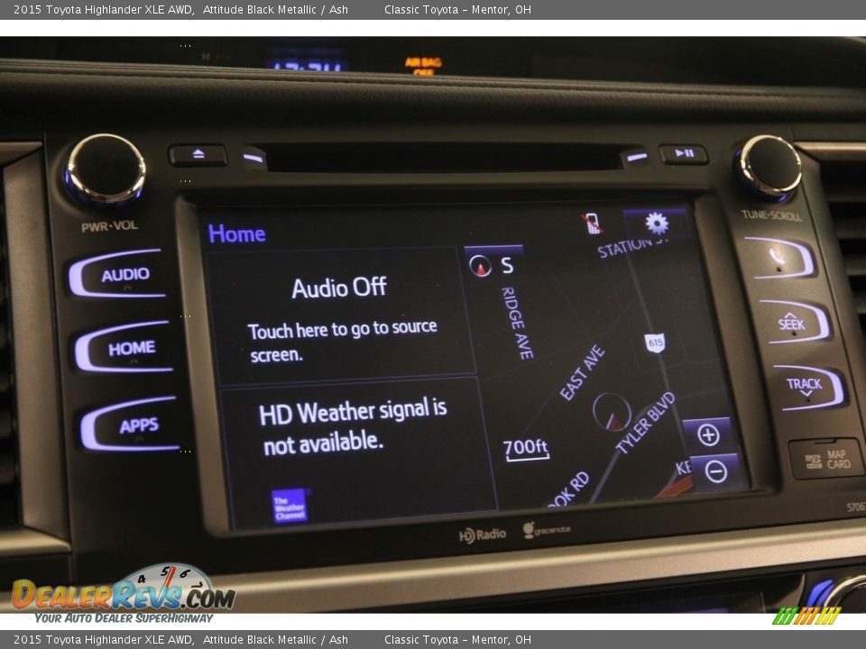 2015 Toyota Highlander XLE AWD Attitude Black Metallic / Ash Photo #10