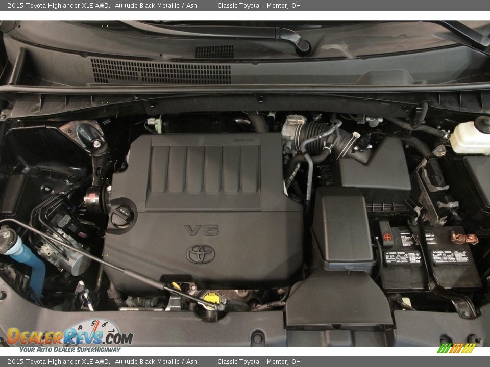 2015 Toyota Highlander XLE AWD Attitude Black Metallic / Ash Photo #20