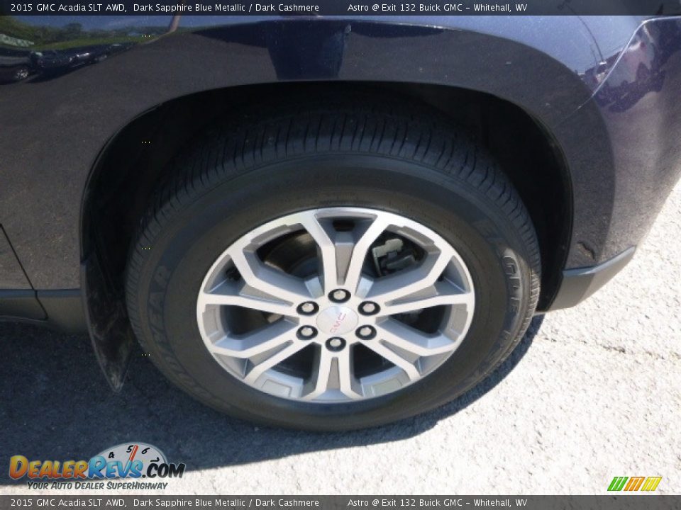 2015 GMC Acadia SLT AWD Dark Sapphire Blue Metallic / Dark Cashmere Photo #2