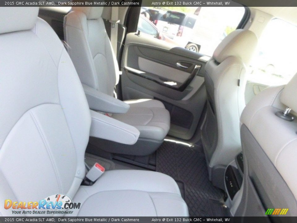 2015 GMC Acadia SLT AWD Dark Sapphire Blue Metallic / Dark Cashmere Photo #6