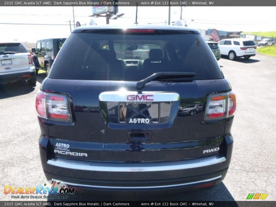 2015 GMC Acadia SLT AWD Dark Sapphire Blue Metallic / Dark Cashmere Photo #9