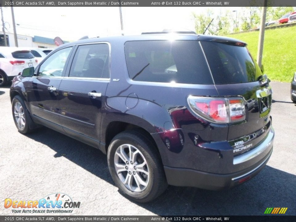 2015 GMC Acadia SLT AWD Dark Sapphire Blue Metallic / Dark Cashmere Photo #10
