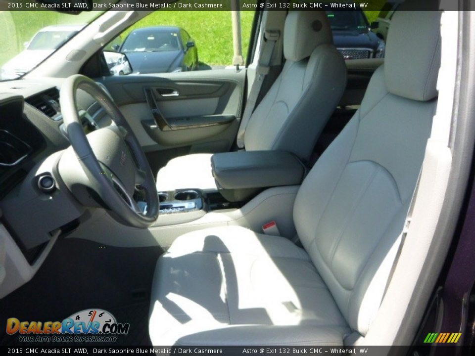 2015 GMC Acadia SLT AWD Dark Sapphire Blue Metallic / Dark Cashmere Photo #14