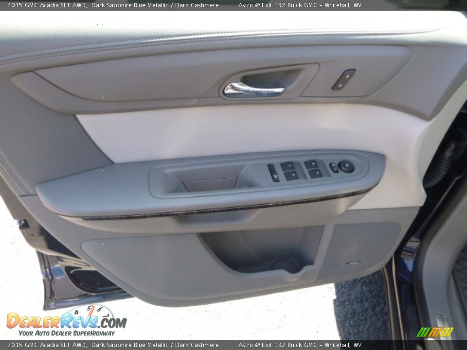 2015 GMC Acadia SLT AWD Dark Sapphire Blue Metallic / Dark Cashmere Photo #15