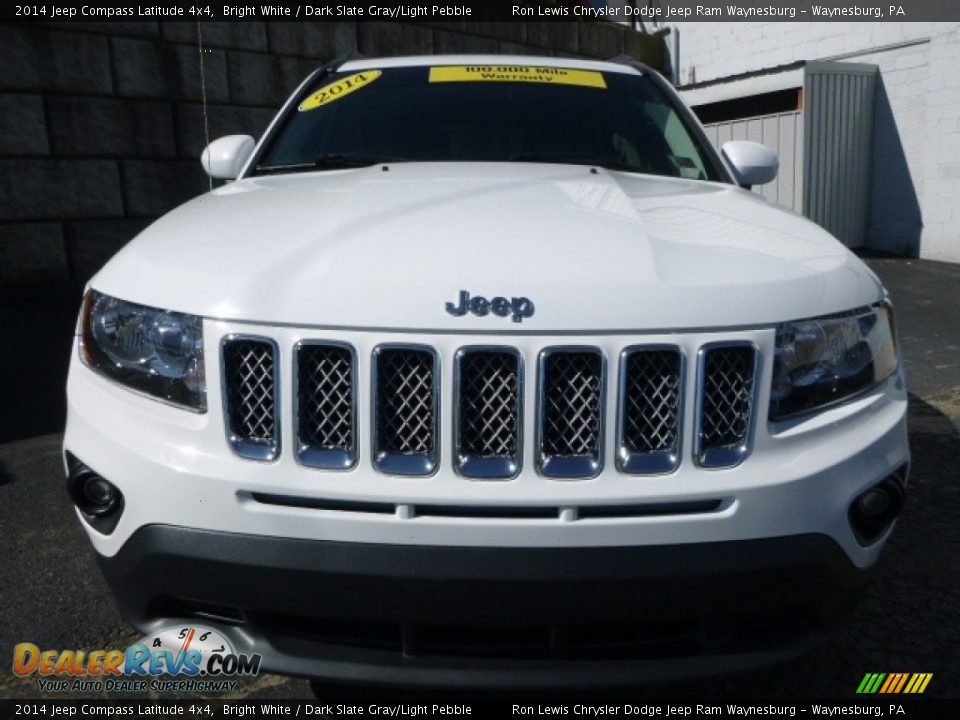 2014 Jeep Compass Latitude 4x4 Bright White / Dark Slate Gray/Light Pebble Photo #13