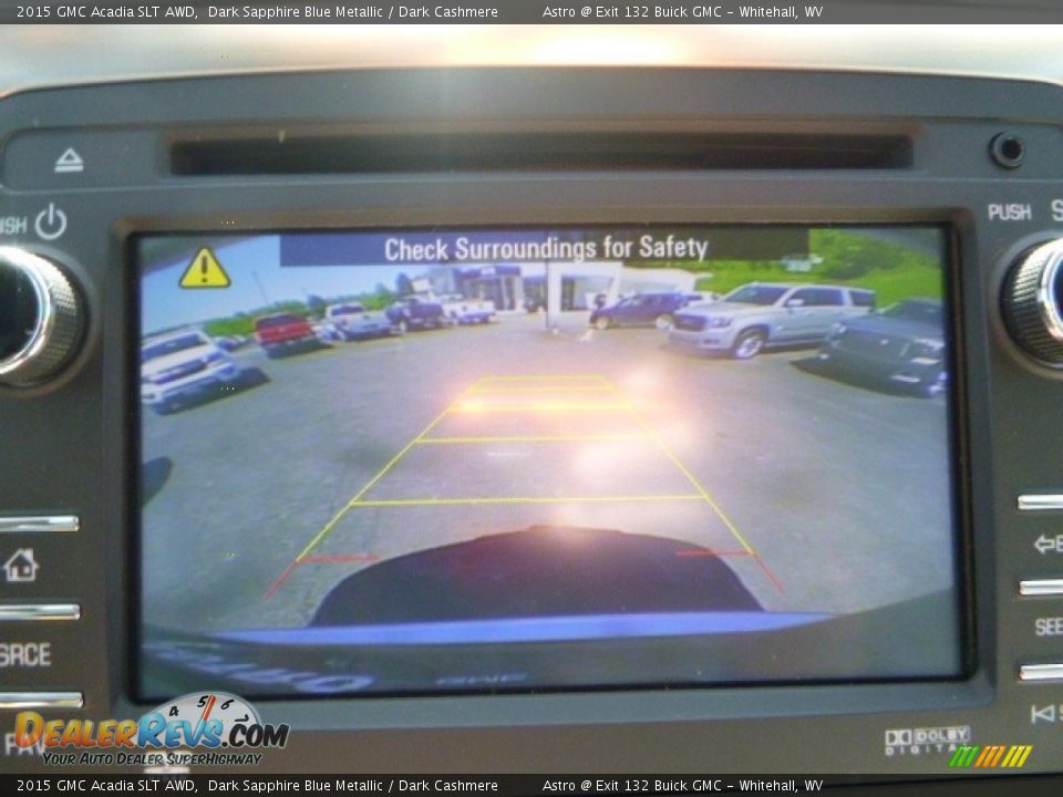 2015 GMC Acadia SLT AWD Dark Sapphire Blue Metallic / Dark Cashmere Photo #18
