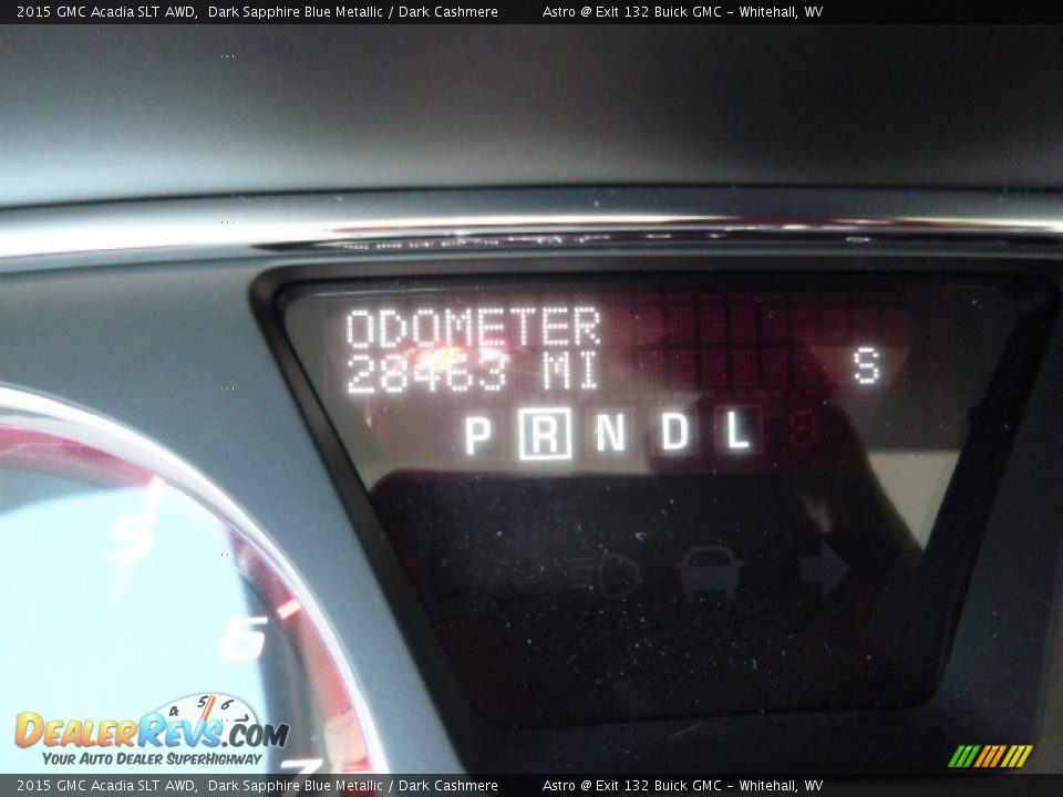 2015 GMC Acadia SLT AWD Dark Sapphire Blue Metallic / Dark Cashmere Photo #20