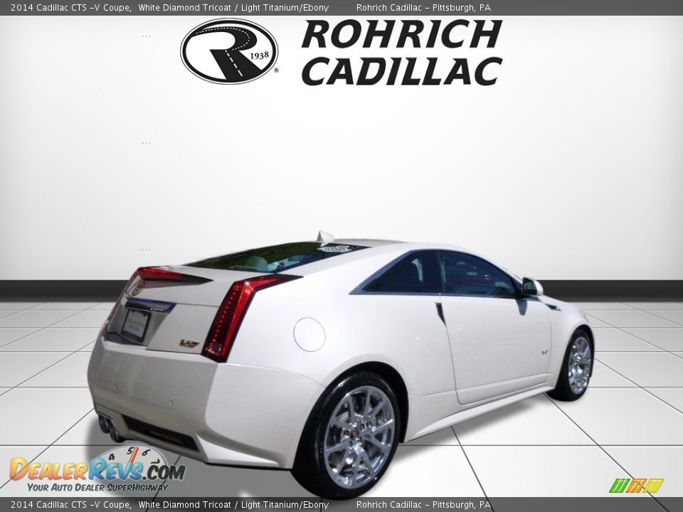 2014 Cadillac CTS -V Coupe White Diamond Tricoat / Light Titanium/Ebony Photo #5