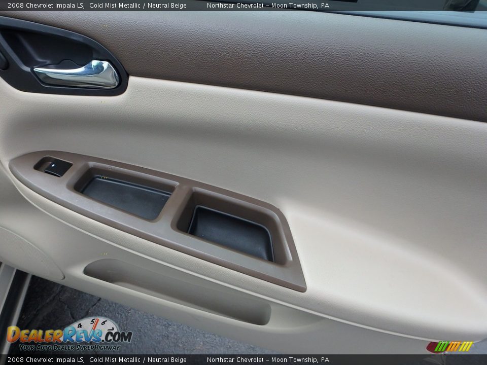 2008 Chevrolet Impala LS Gold Mist Metallic / Neutral Beige Photo #16