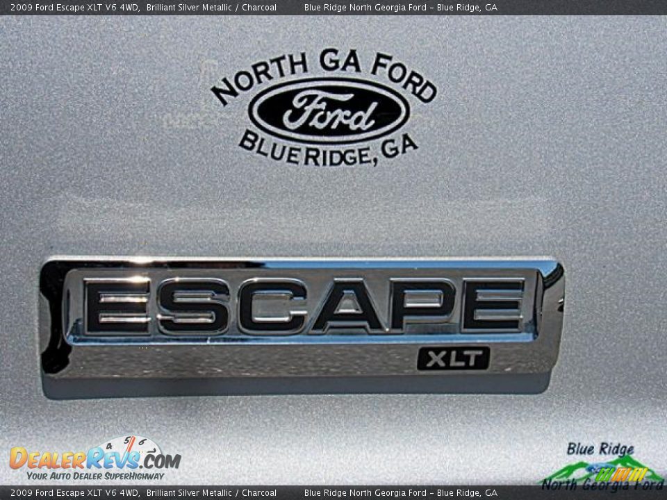 2009 Ford Escape XLT V6 4WD Brilliant Silver Metallic / Charcoal Photo #36