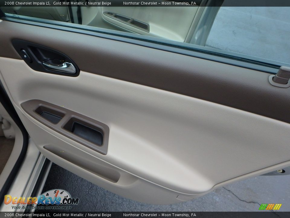 2008 Chevrolet Impala LS Gold Mist Metallic / Neutral Beige Photo #18