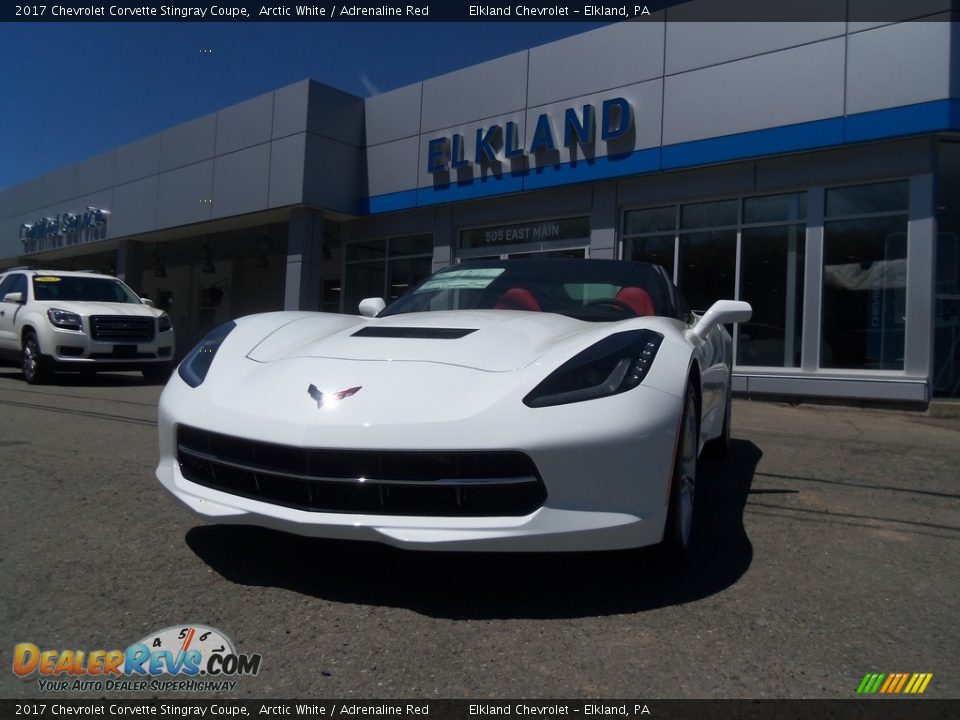 2017 Chevrolet Corvette Stingray Coupe Arctic White / Adrenaline Red Photo #6