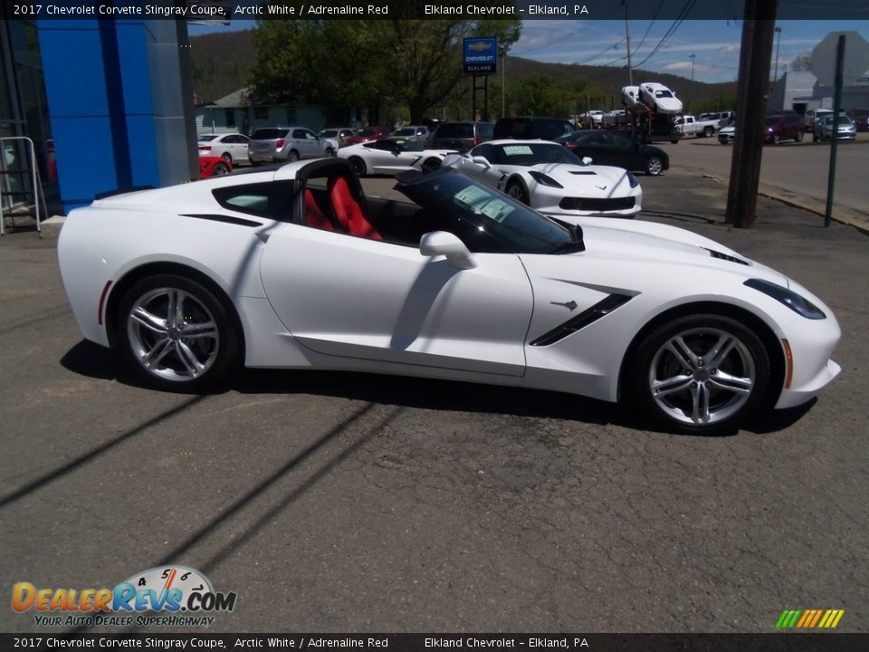 2017 Chevrolet Corvette Stingray Coupe Arctic White / Adrenaline Red Photo #8