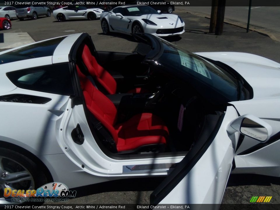2017 Chevrolet Corvette Stingray Coupe Arctic White / Adrenaline Red Photo #10