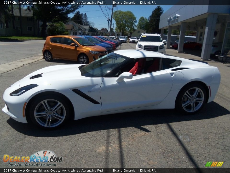 2017 Chevrolet Corvette Stingray Coupe Arctic White / Adrenaline Red Photo #18