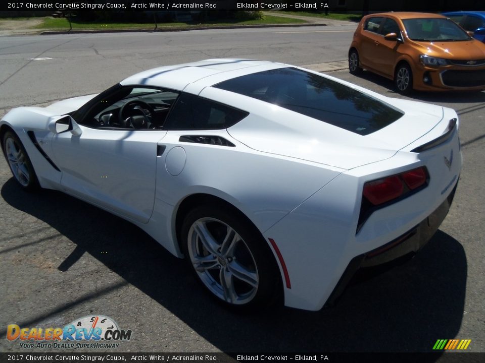 2017 Chevrolet Corvette Stingray Coupe Arctic White / Adrenaline Red Photo #19