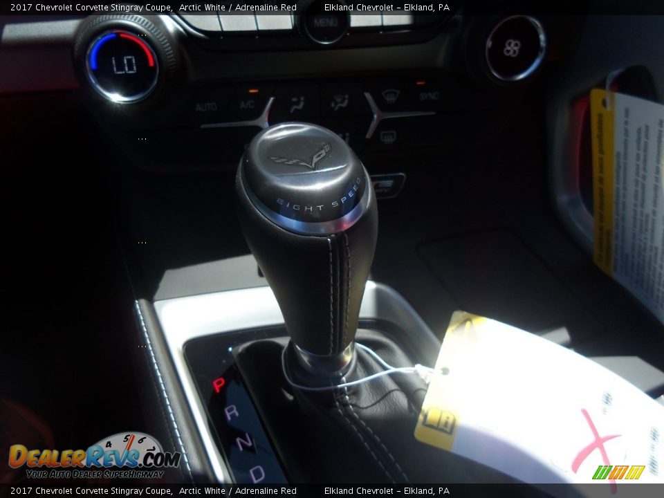 2017 Chevrolet Corvette Stingray Coupe Arctic White / Adrenaline Red Photo #20