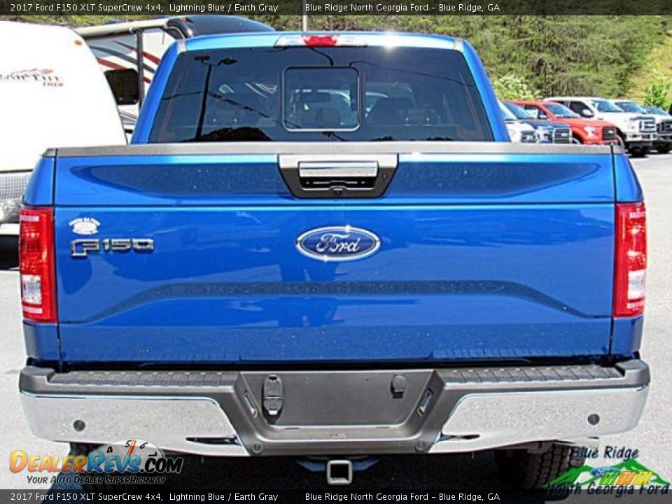 2017 Ford F150 XLT SuperCrew 4x4 Lightning Blue / Earth Gray Photo #4