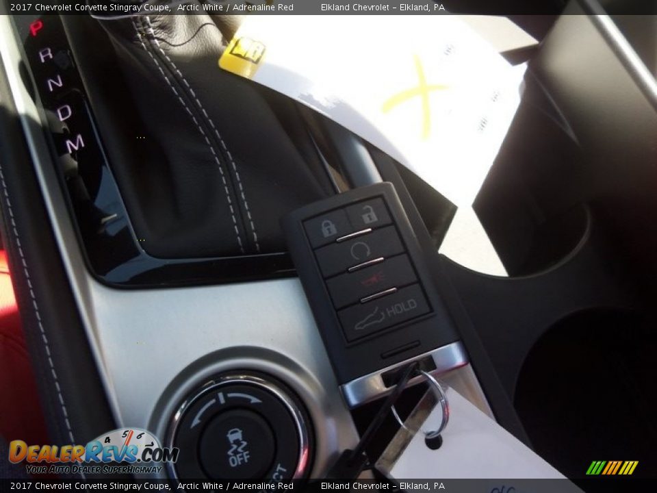2017 Chevrolet Corvette Stingray Coupe Arctic White / Adrenaline Red Photo #22