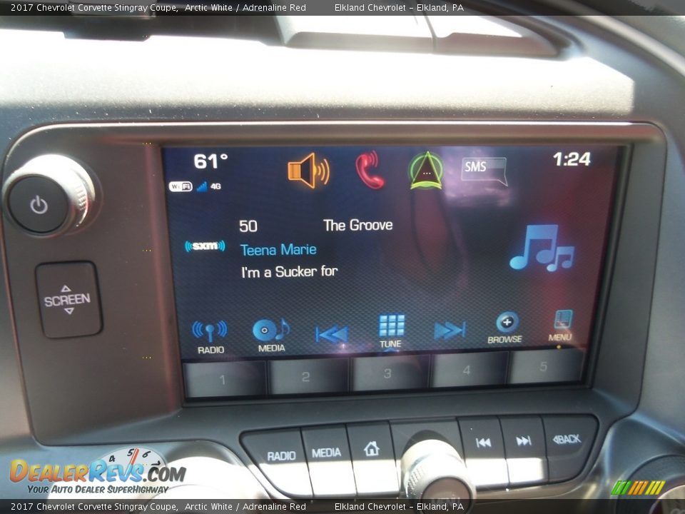2017 Chevrolet Corvette Stingray Coupe Arctic White / Adrenaline Red Photo #24