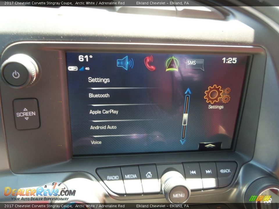 2017 Chevrolet Corvette Stingray Coupe Arctic White / Adrenaline Red Photo #25
