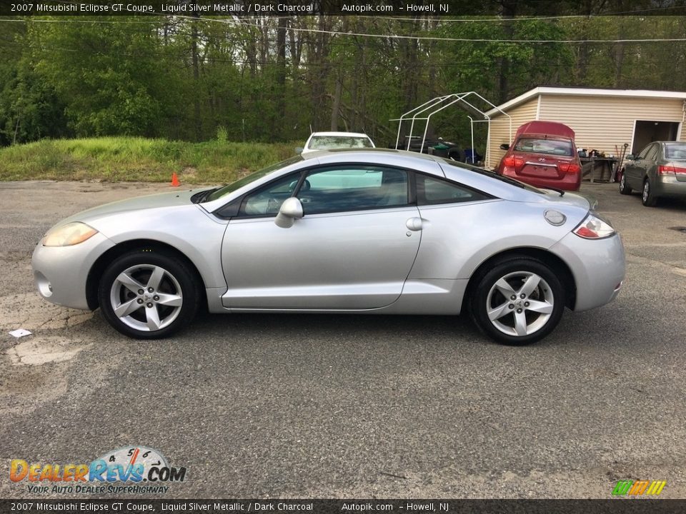 2007 Mitsubishi Eclipse GT Coupe Liquid Silver Metallic / Dark Charcoal Photo #9
