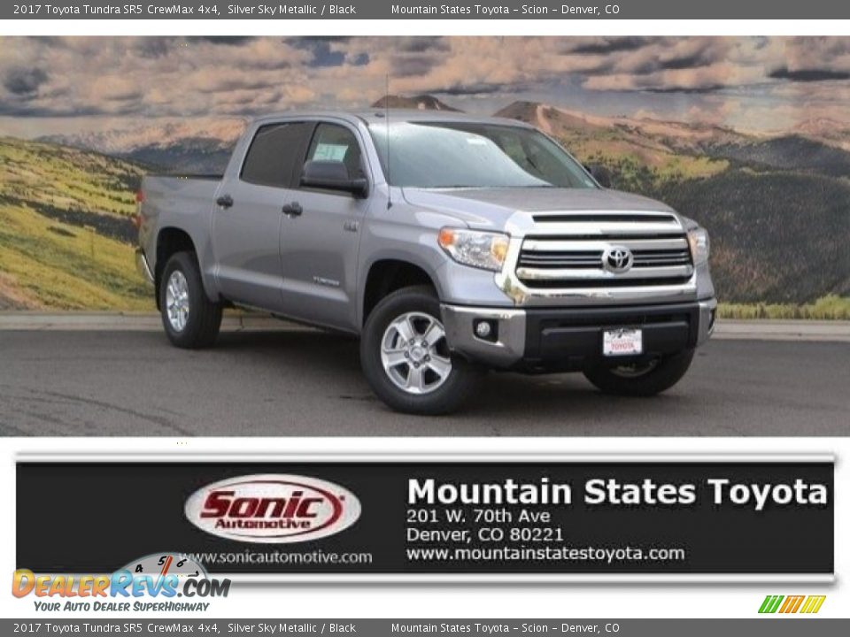 2017 Toyota Tundra SR5 CrewMax 4x4 Silver Sky Metallic / Black Photo #1
