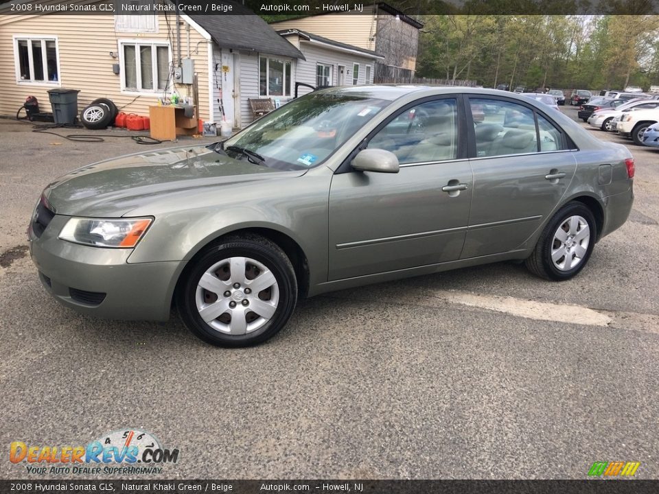 2008 Hyundai Sonata GLS Natural Khaki Green / Beige Photo #2