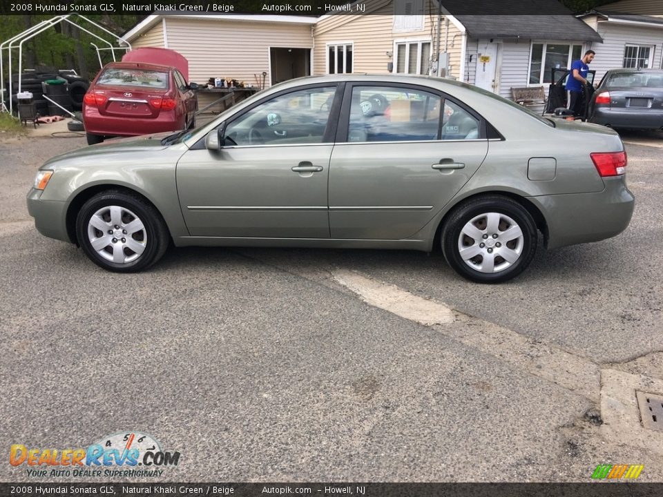 2008 Hyundai Sonata GLS Natural Khaki Green / Beige Photo #3