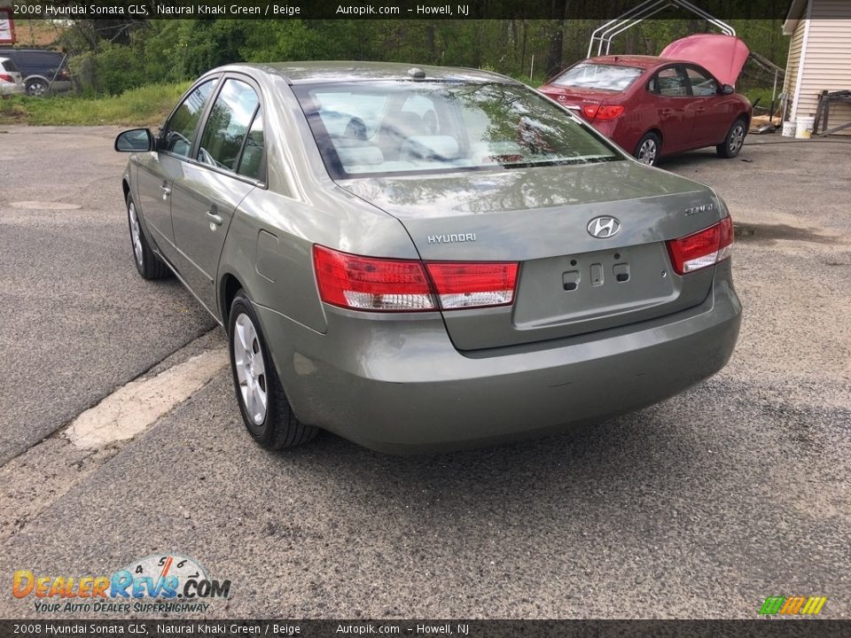 2008 Hyundai Sonata GLS Natural Khaki Green / Beige Photo #4