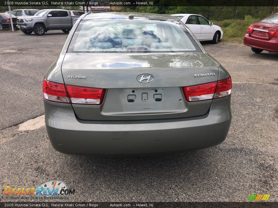 2008 Hyundai Sonata GLS Natural Khaki Green / Beige Photo #5