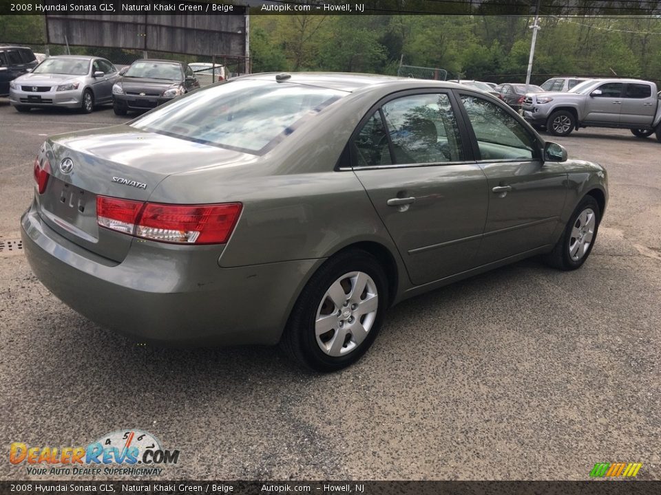 2008 Hyundai Sonata GLS Natural Khaki Green / Beige Photo #6