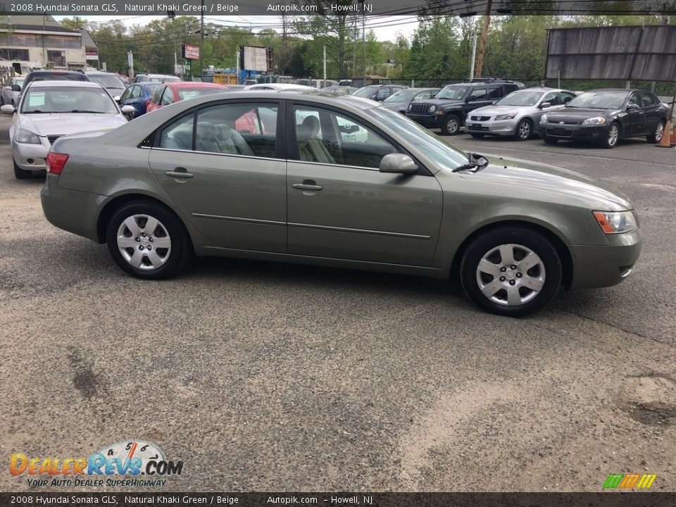 2008 Hyundai Sonata GLS Natural Khaki Green / Beige Photo #7