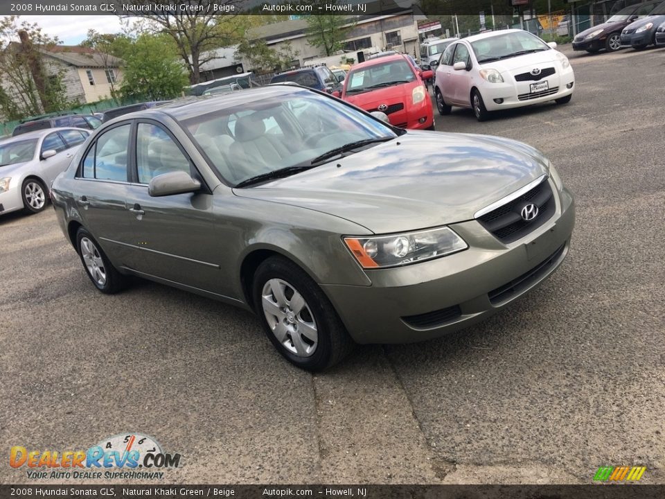 2008 Hyundai Sonata GLS Natural Khaki Green / Beige Photo #8